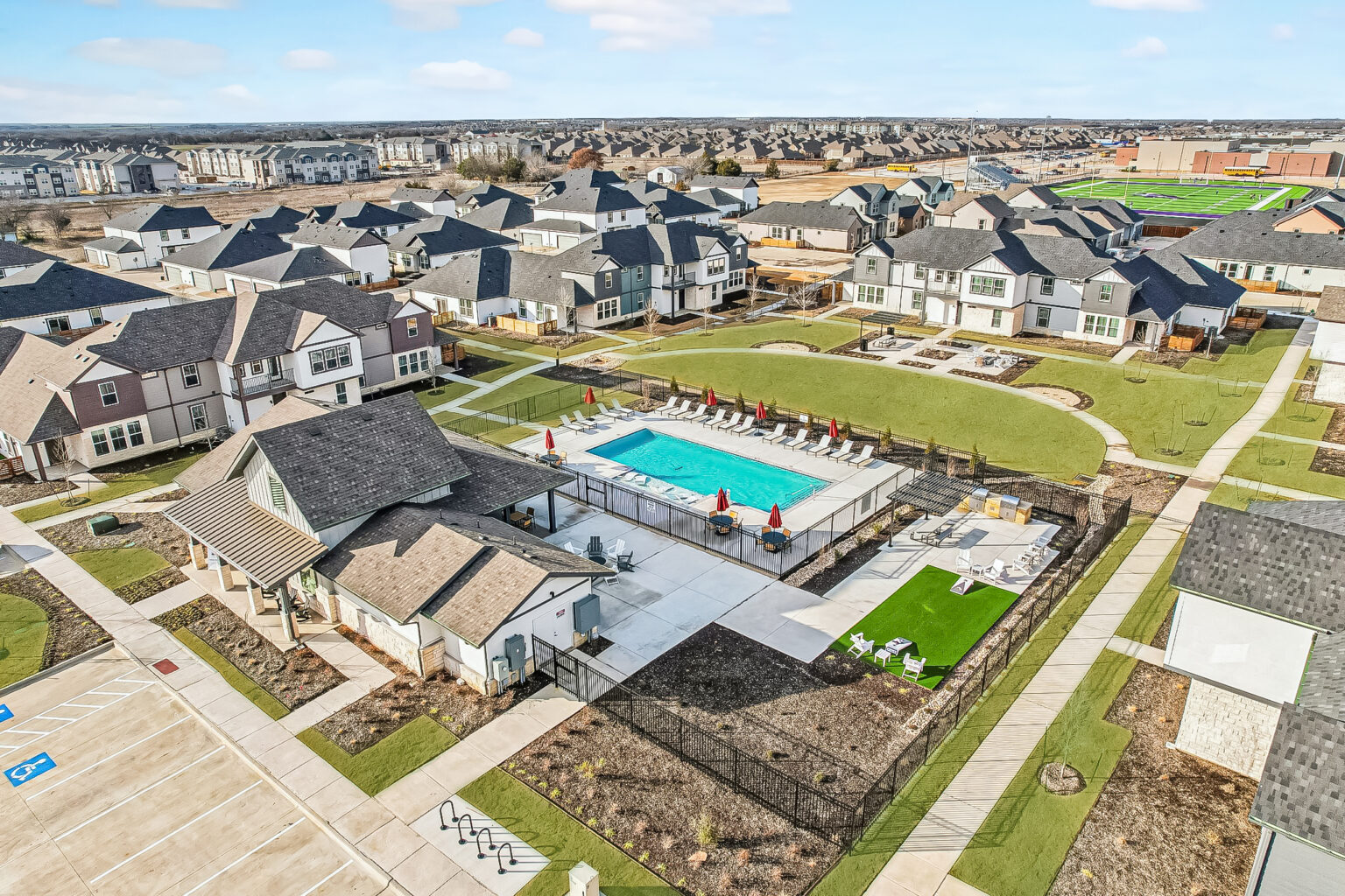 aerial view of canvas at anna